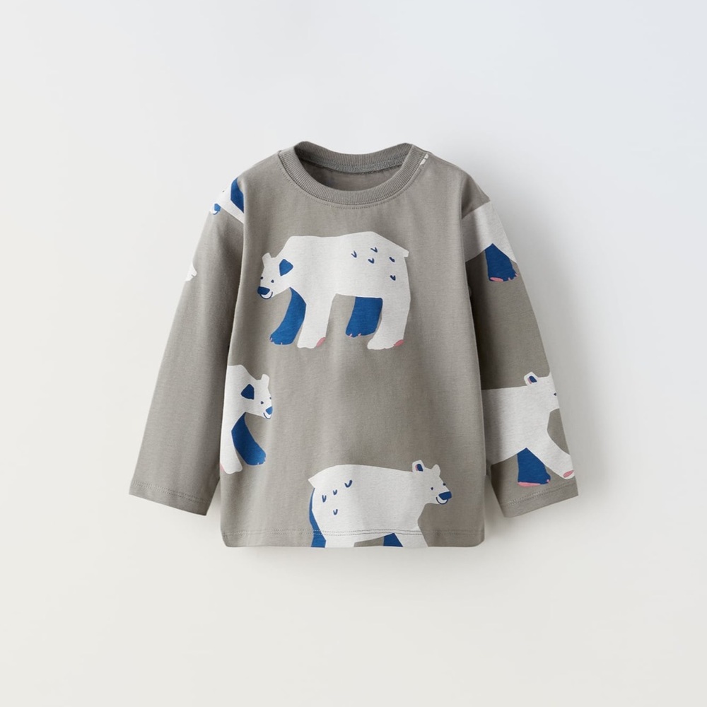 Zara Polar Bear Long Sleeve T-shirt